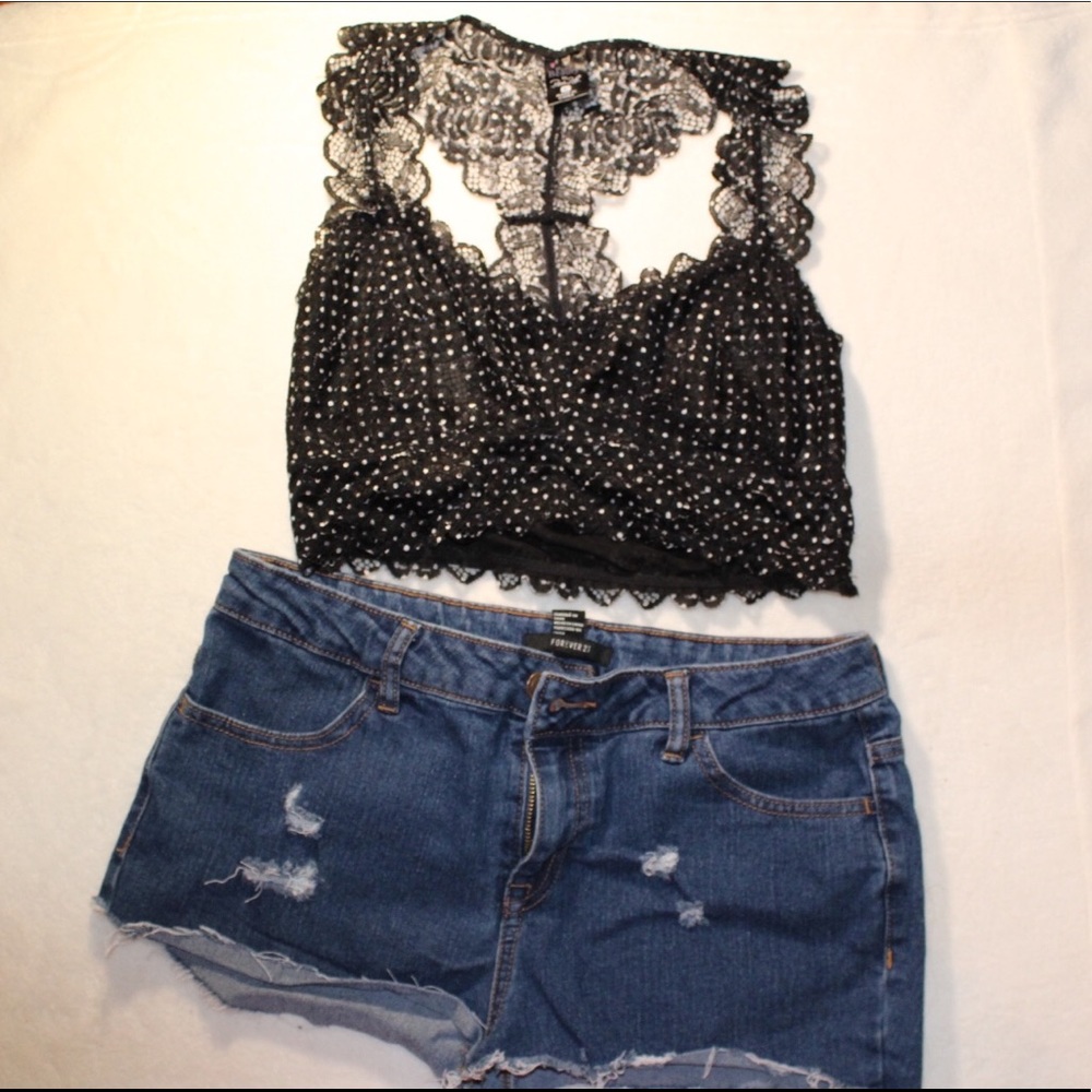 Polka dot bralette